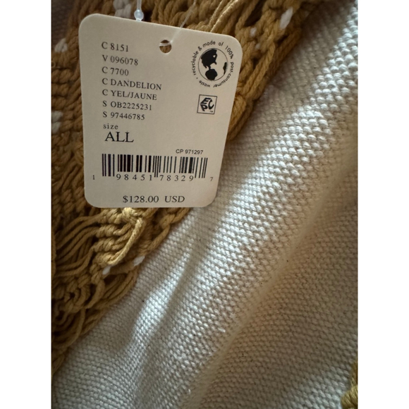 Free People Mia Macrame Strap Tote NWT Boho Revival Fringe Oversized Carryall - Picture 5 of 5